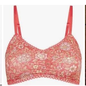 Spell Love Story bralette red medium NWT